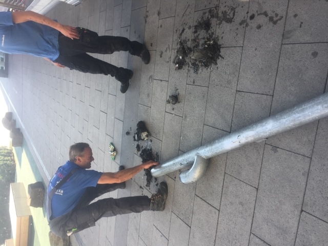 Rohrreinigung im Einsatz